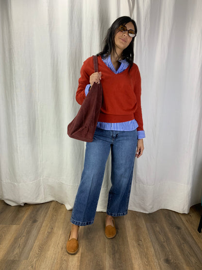 Borsa color Borgogna