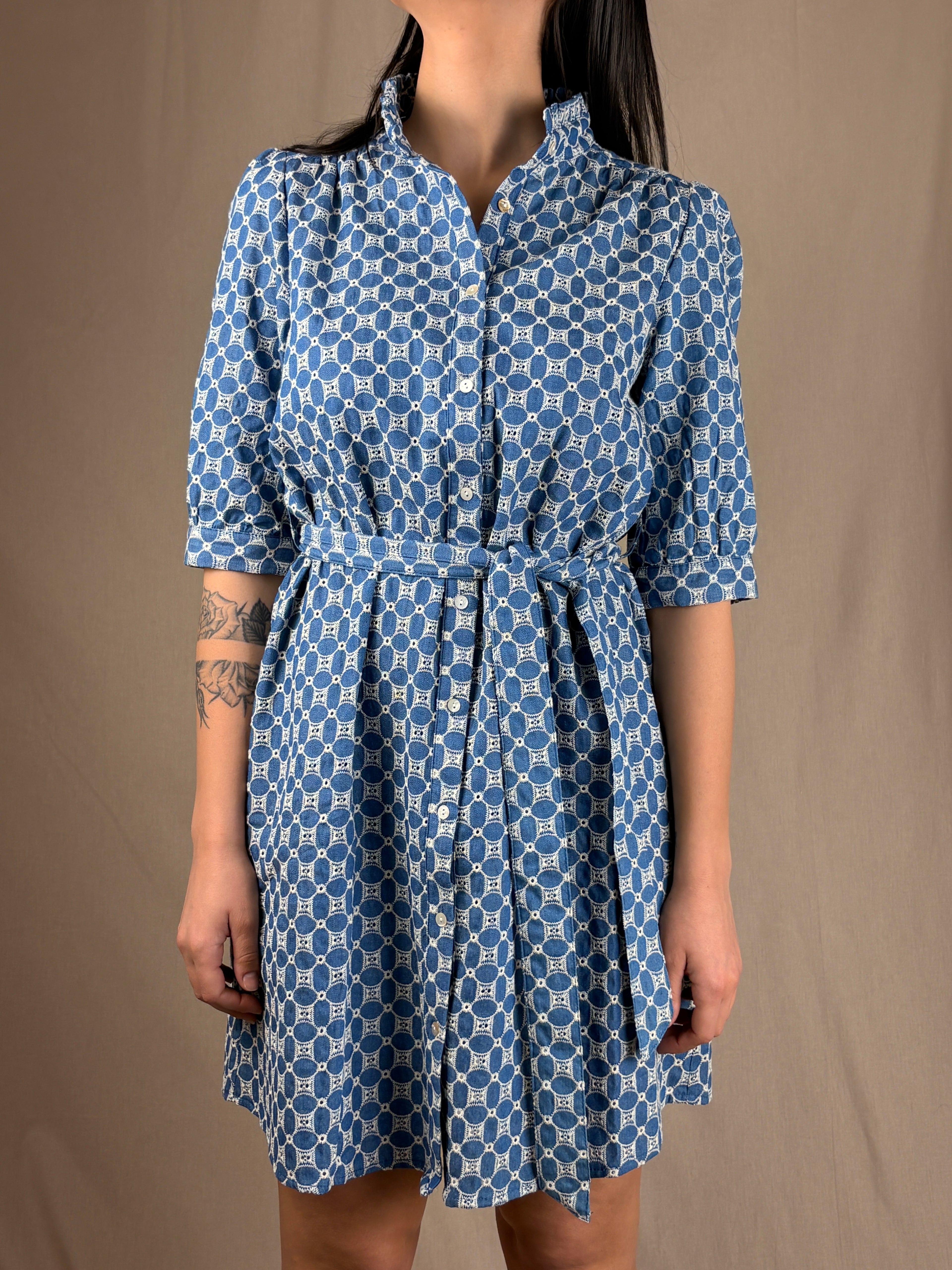 Robe dentelle Saint Gall Denim