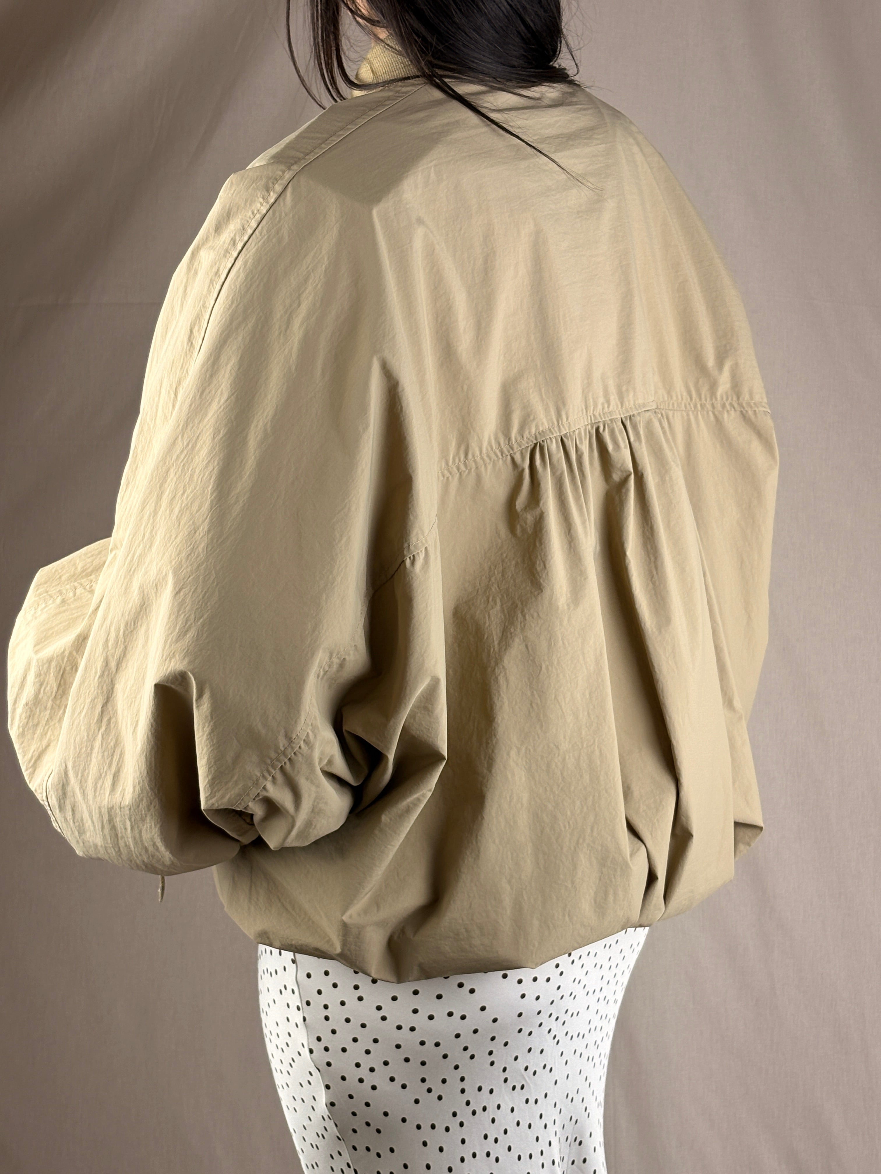 Bomber Oversize Beige — Giacca Casual Streetwear