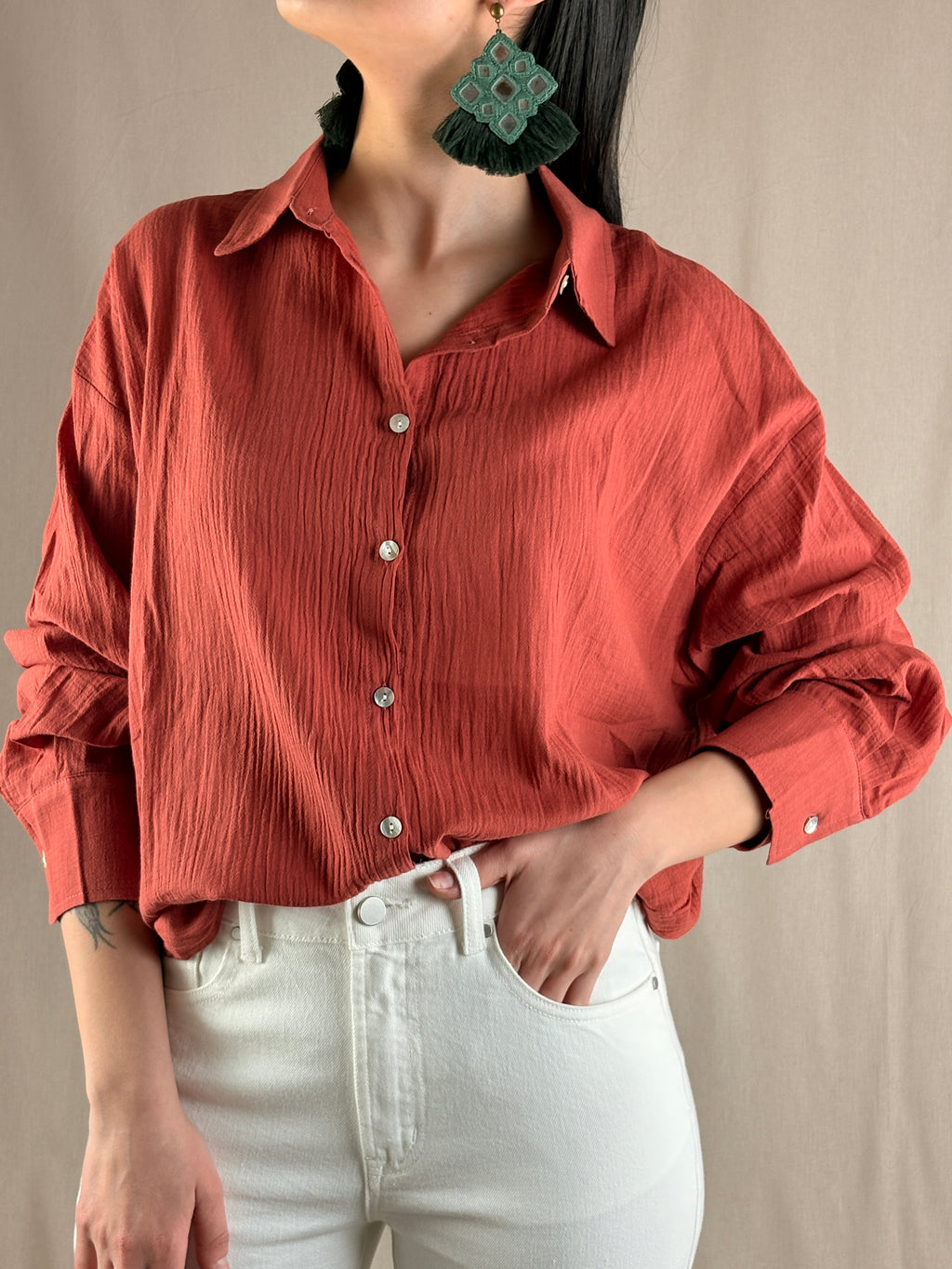 Chemise gaufrée
