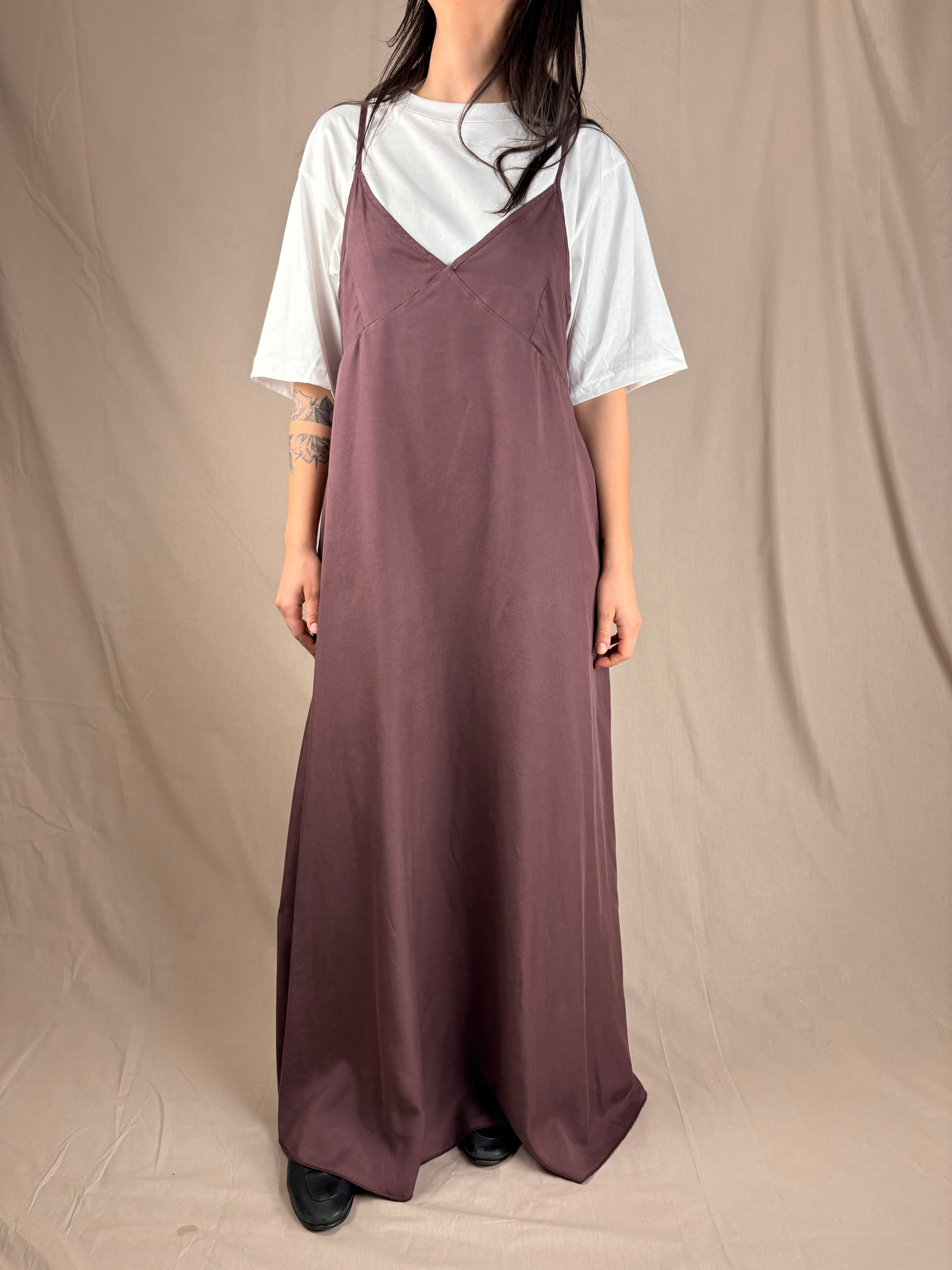 Robe nuisette toucher peau de pêche figue