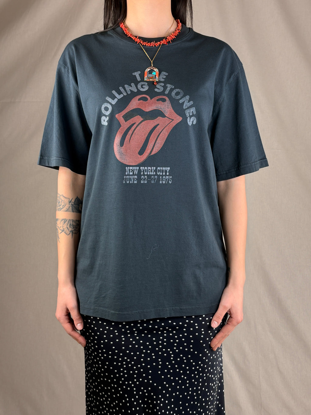 T-shirt the Rolling Stones lingua