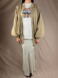 Bomber Oversize Beige — Giacca Casual Streetwear