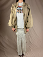 Bomber Oversize Beige — Veste Décontractée Streetwear