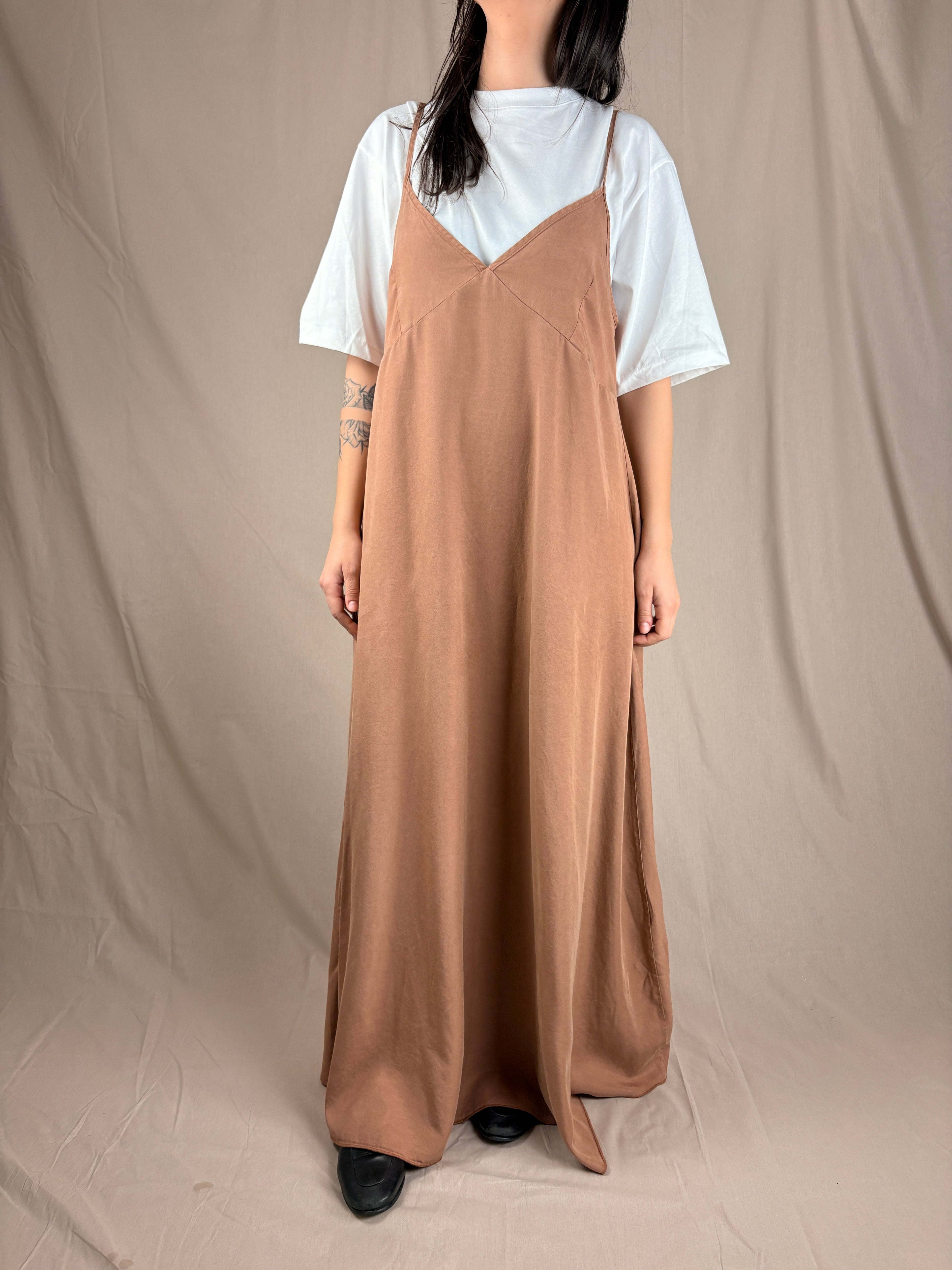Slip Dress Pêche Cannelle