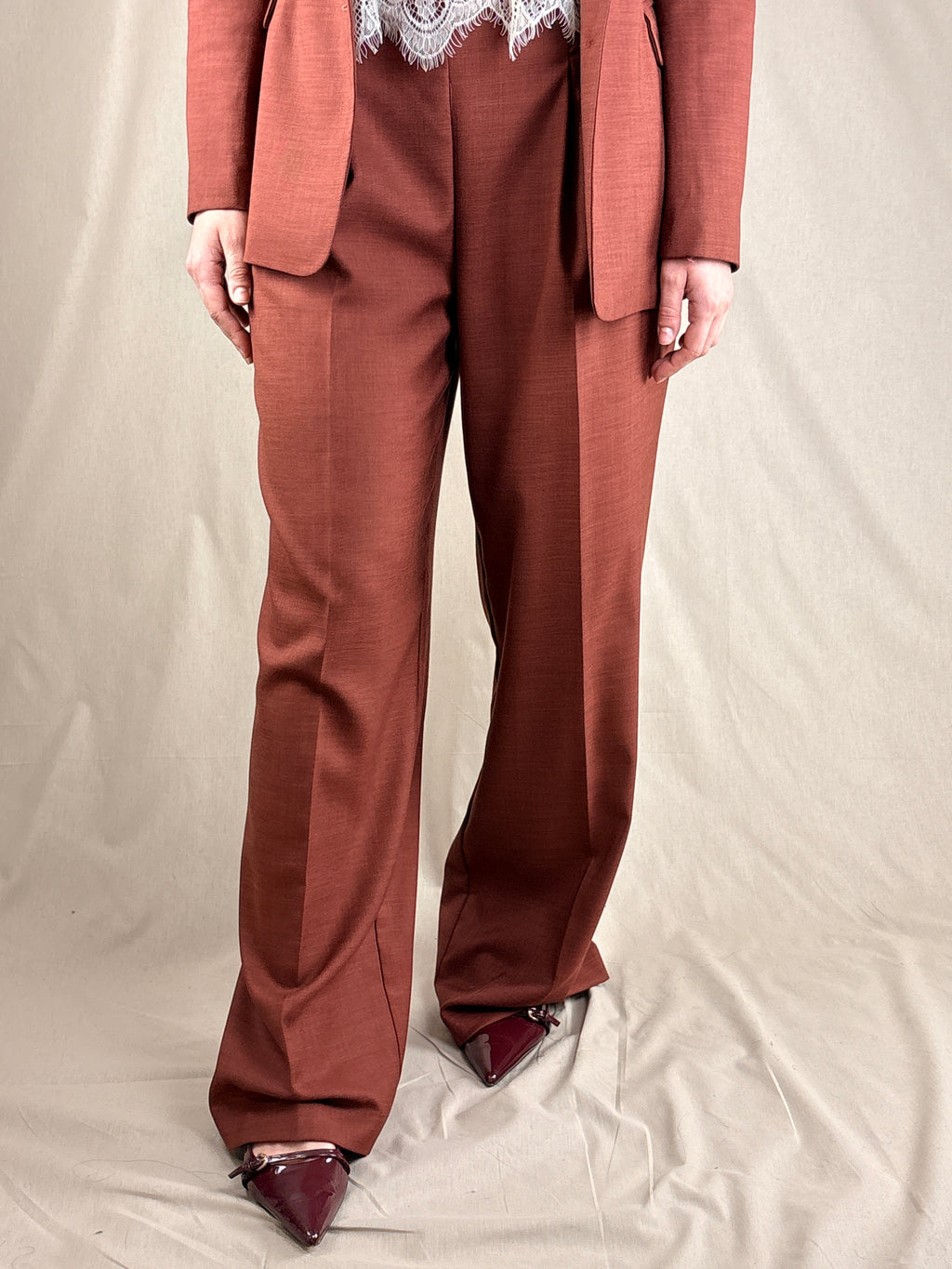 Pantalone Cerimonia Completo Bordeaux