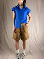 Chemise bleu électrique