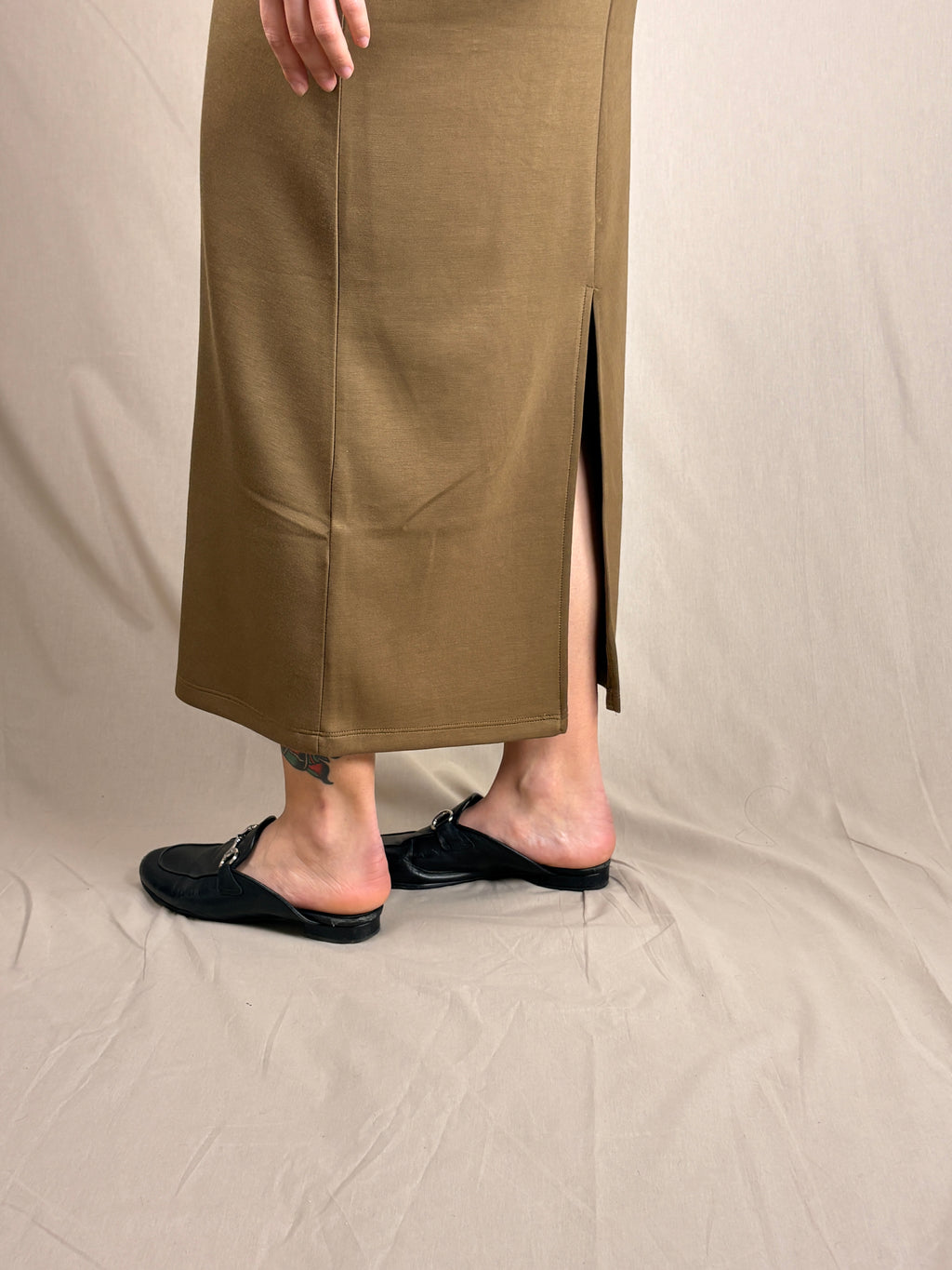 Robe-fourreau Kimoncino Huile