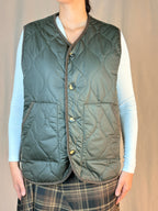 Gilet reversibile tartan Arancio