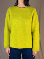 Maglia mohair lime