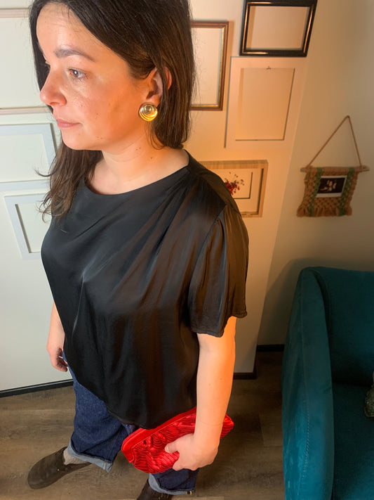 Maglia raso nera