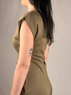 Robe-fourreau Kimoncino Huile
