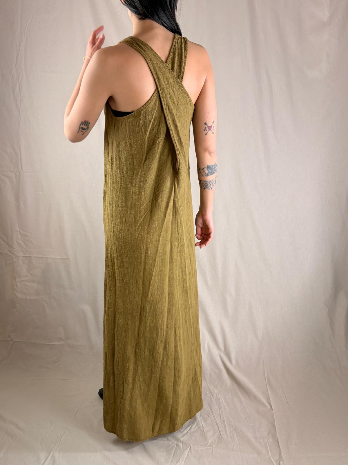 Robe croisée Huile