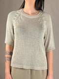 Maglia manica corta grigio tortora