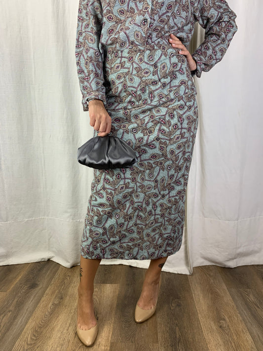 Gonna fantasia foglie