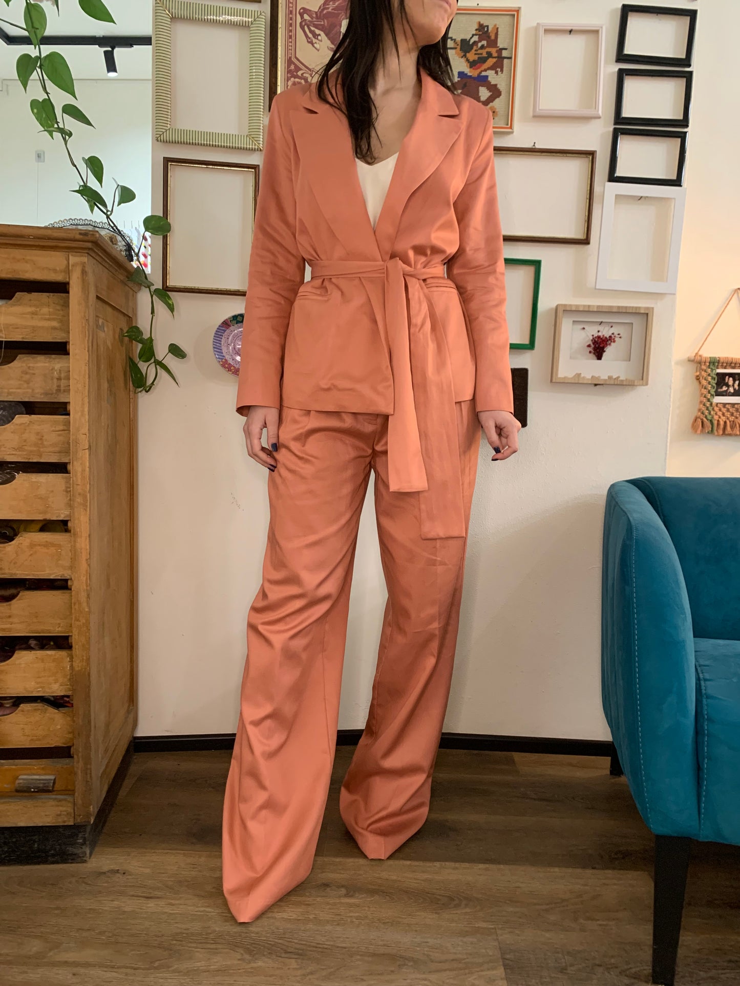 Giacca con fascia flamingo