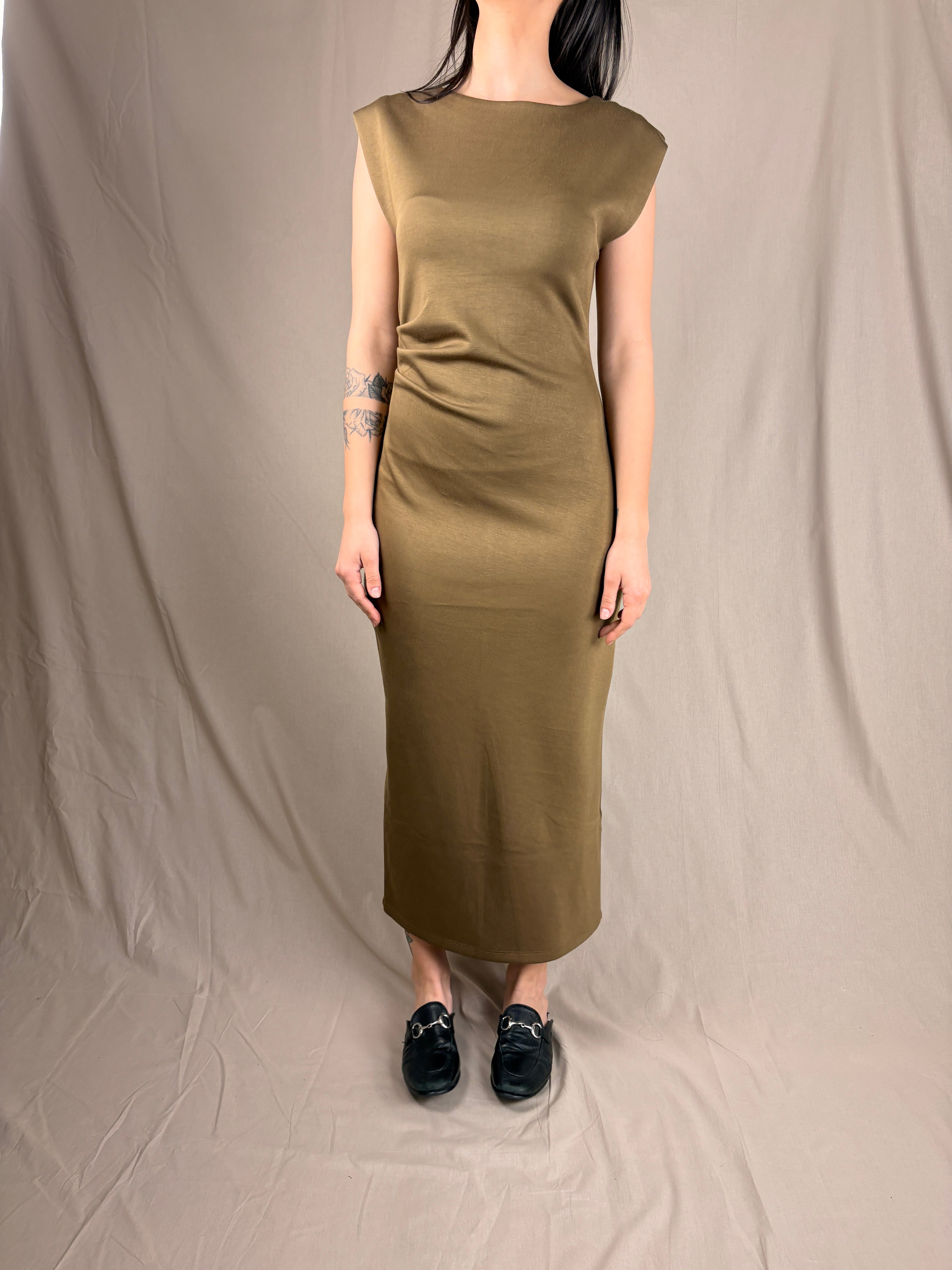 Robe-fourreau Kimoncino Huile