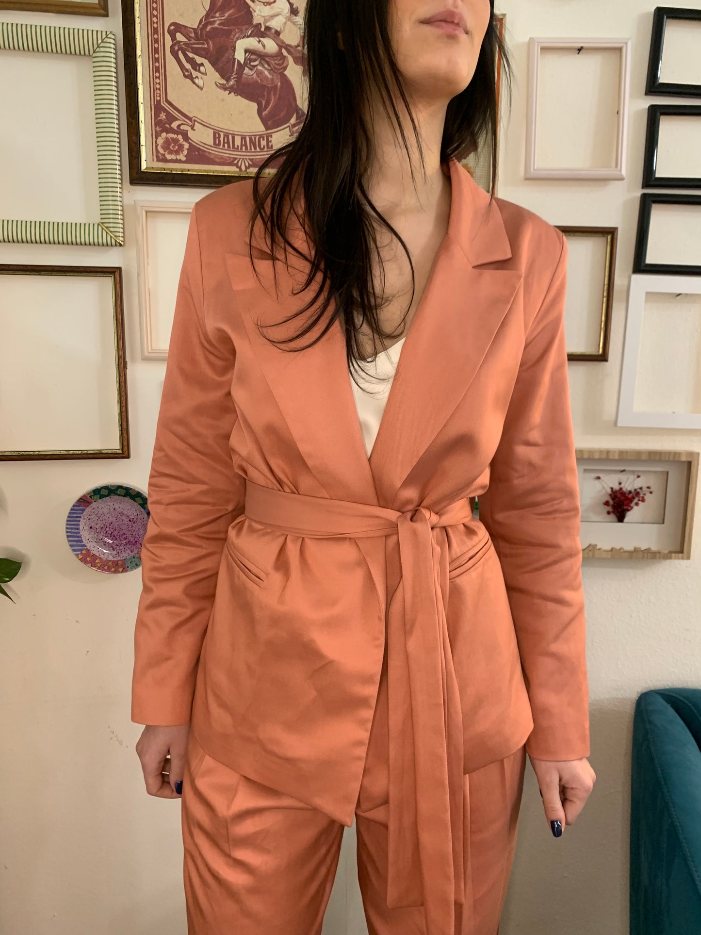 Giacca con fascia flamingo