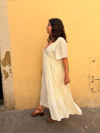 Abito boho crema