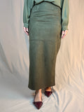 Gonna Pencil in suede verde