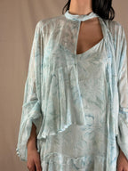 Robe complète avec boléro Flora bleu clair
