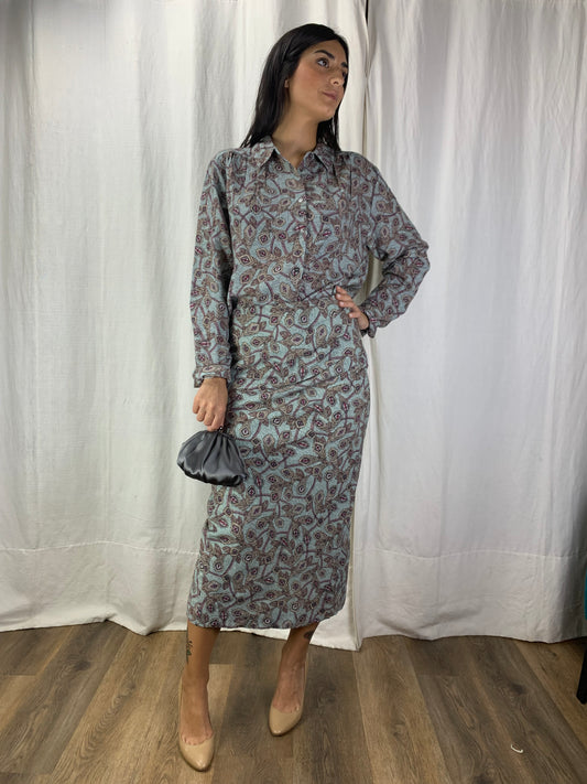 Gonna fantasia foglie