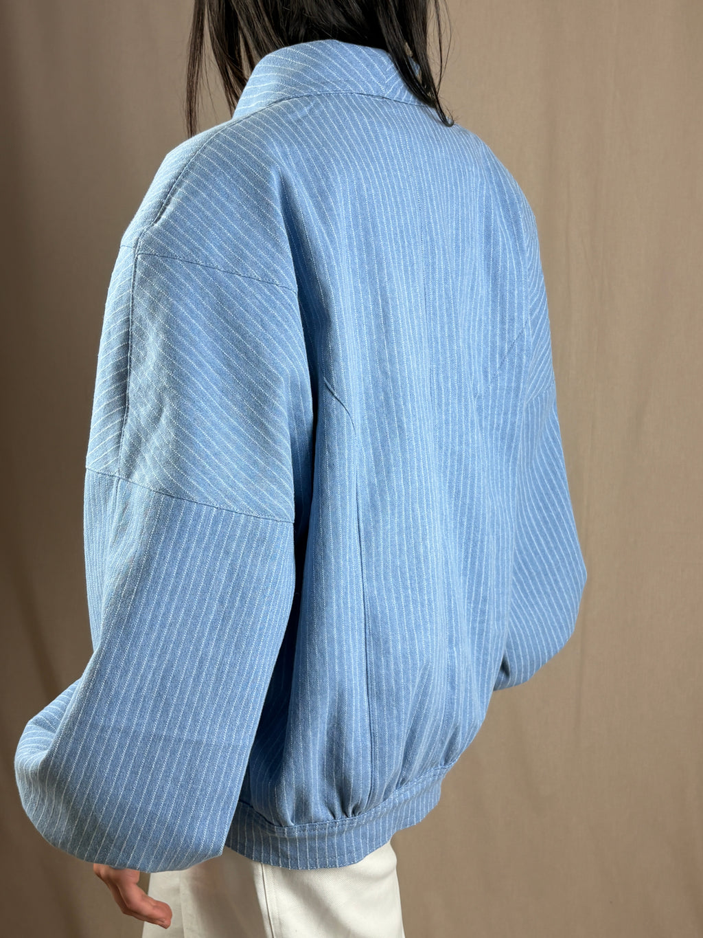 Bomber AURA Denim Gessato