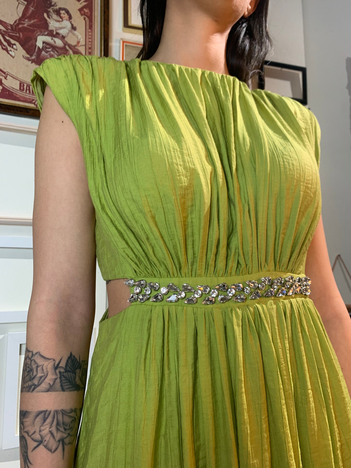Abito lime accessorio