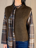 Gilet mohair cioccolato