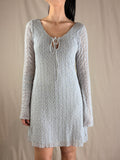 Robe courte en maille de dentelle