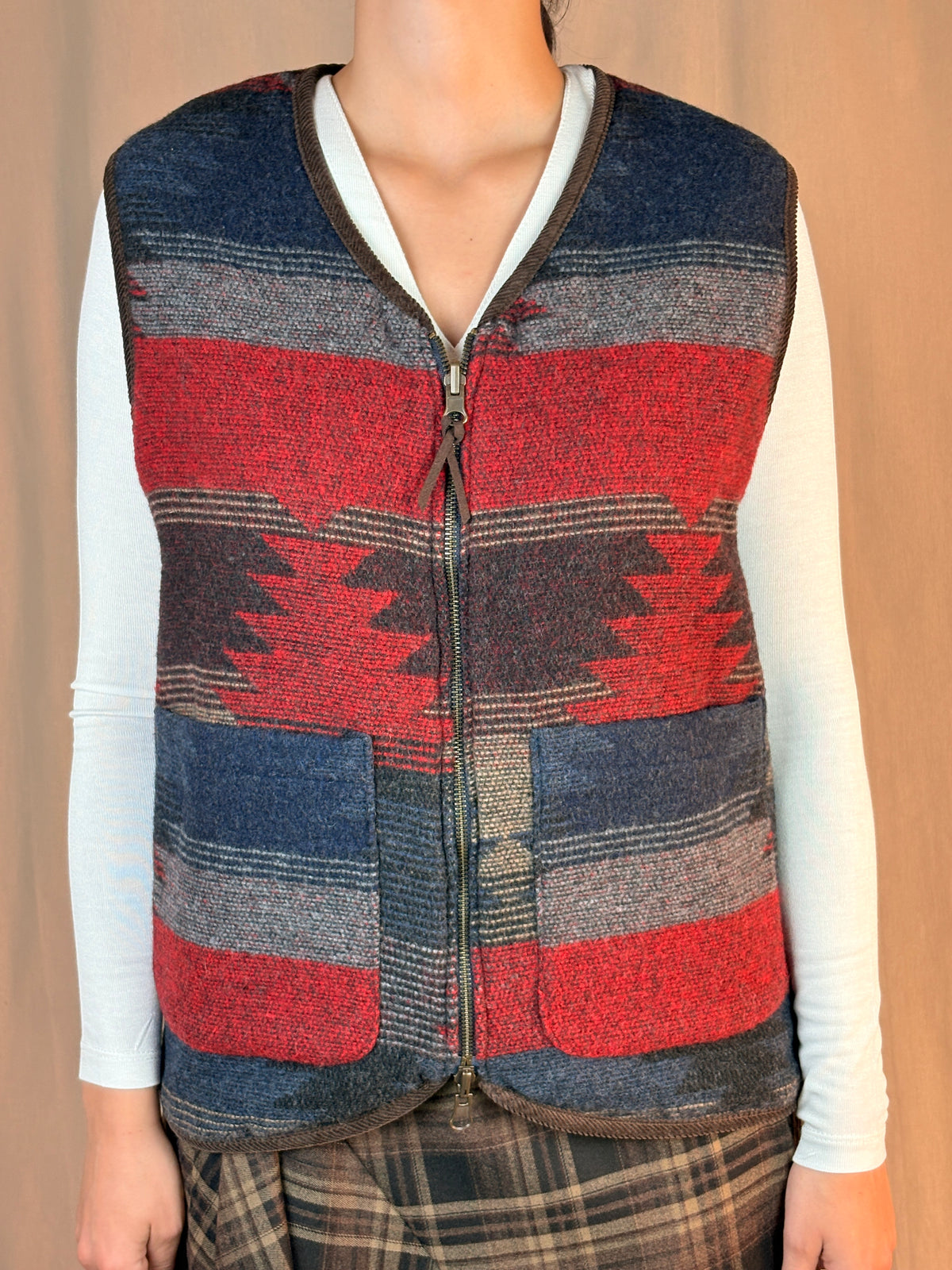 Gilet reversibile full zip double velluto
