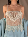 Top pizzo chantilly champagne