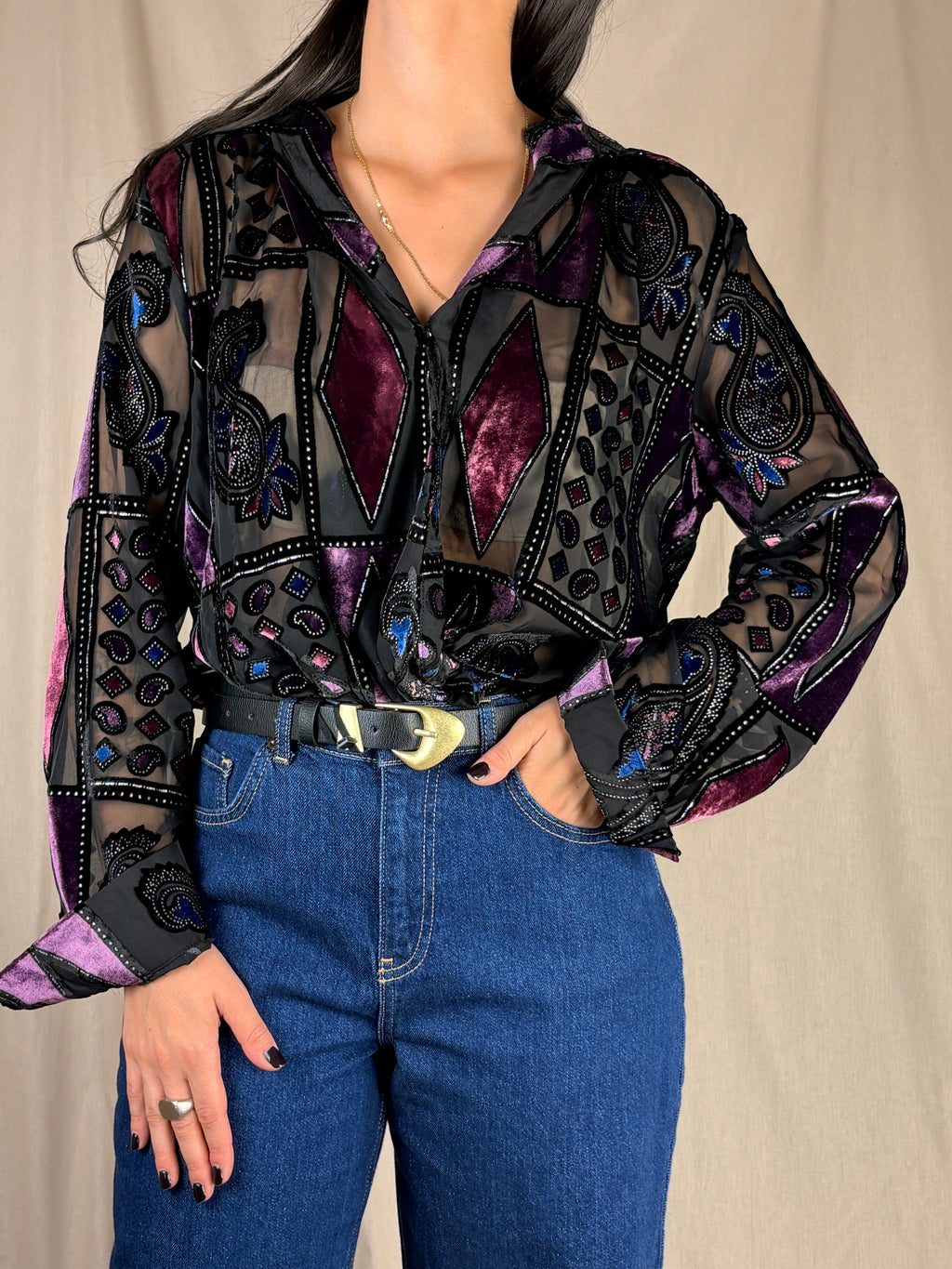 Camicia body gioiello