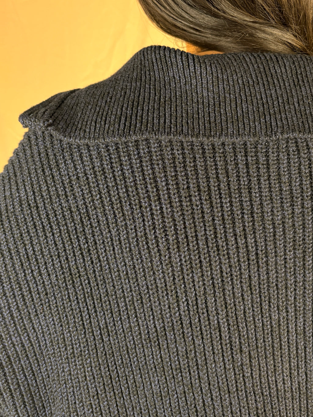 Maglia zip blu navy