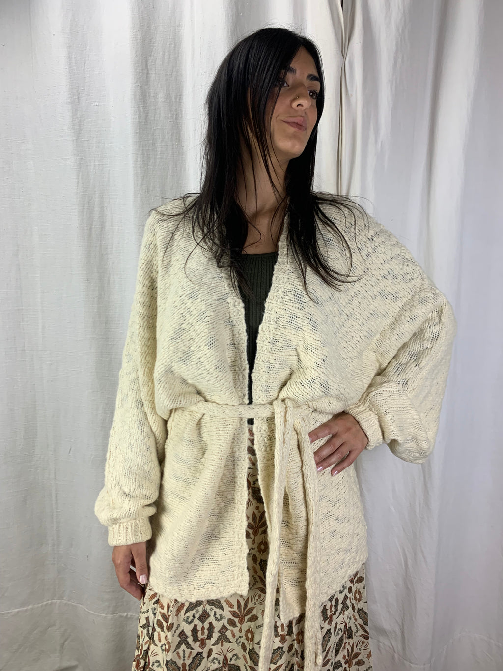Maglia Kimono burro