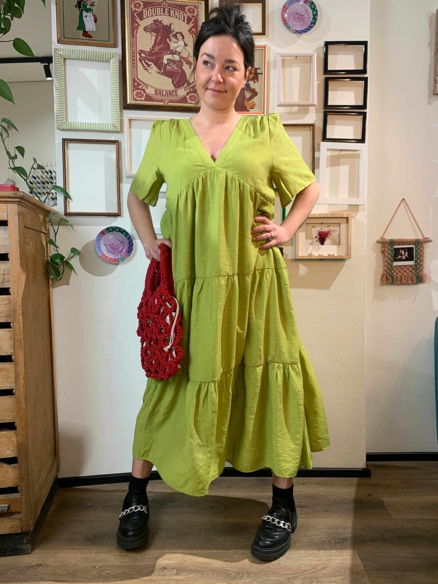 Abito boho lime