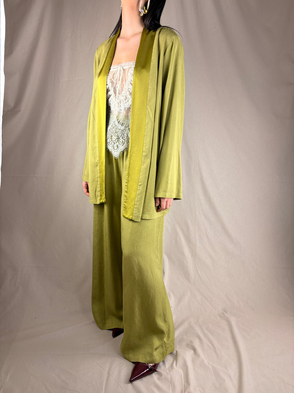 Giacca Kimono completo Lime