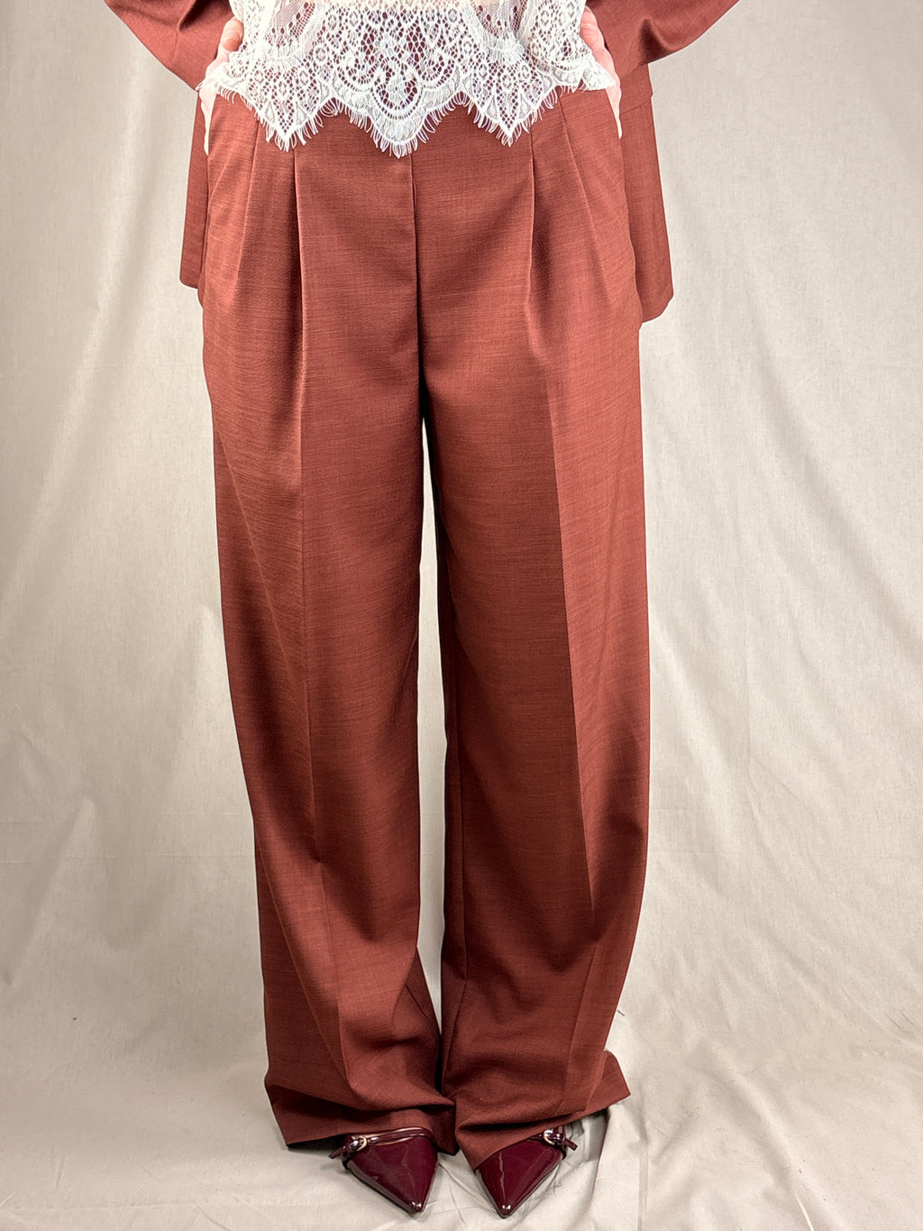 Pantalone Cerimonia Completo Bordeaux