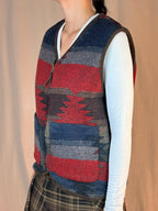 Gilet reversibile full zip double velluto
