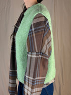 Gilet mohair menta