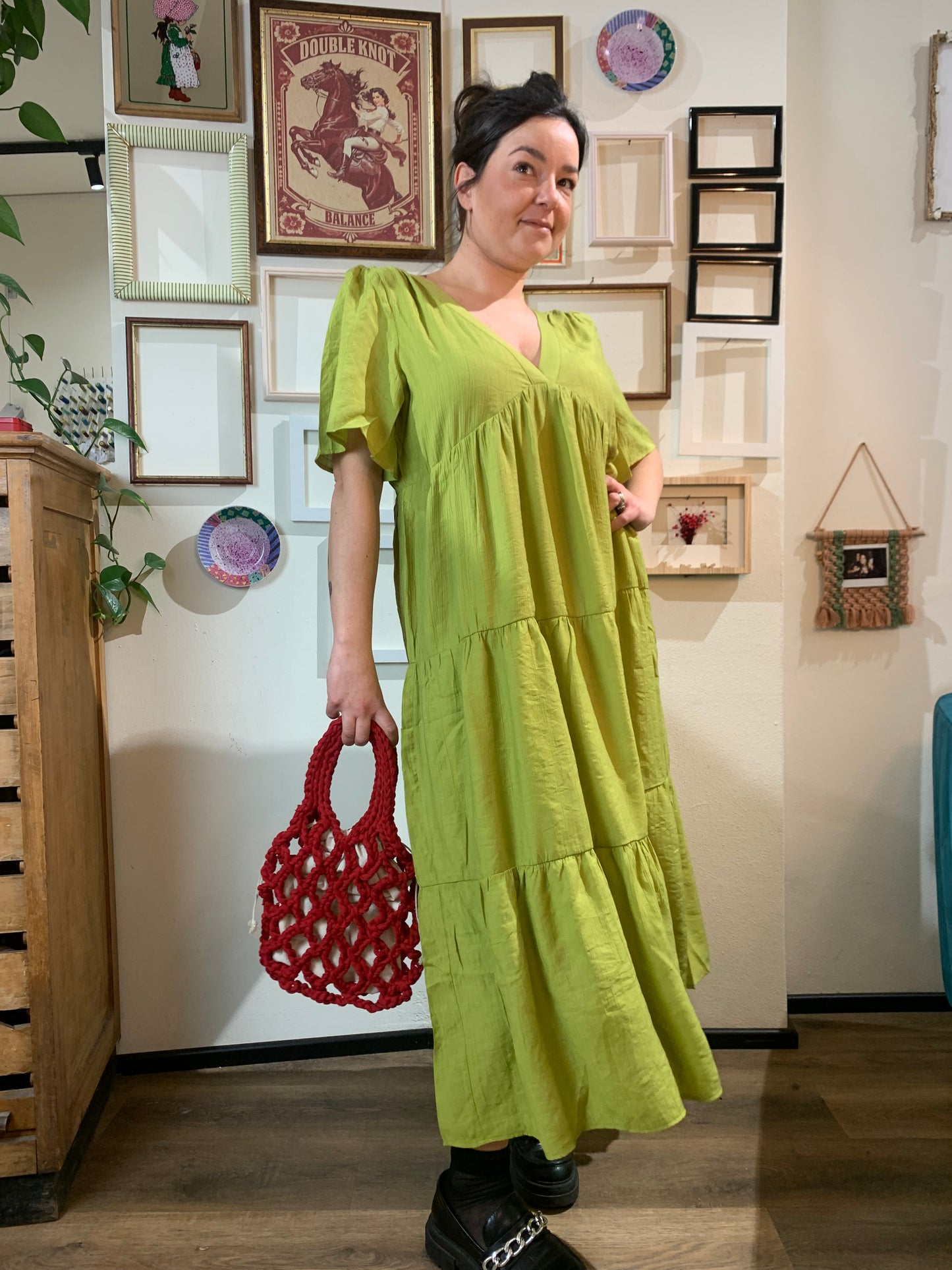 Abito boho lime