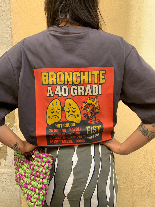t-shirt Sfiga Tour BRONCHITE A 40 GRADI