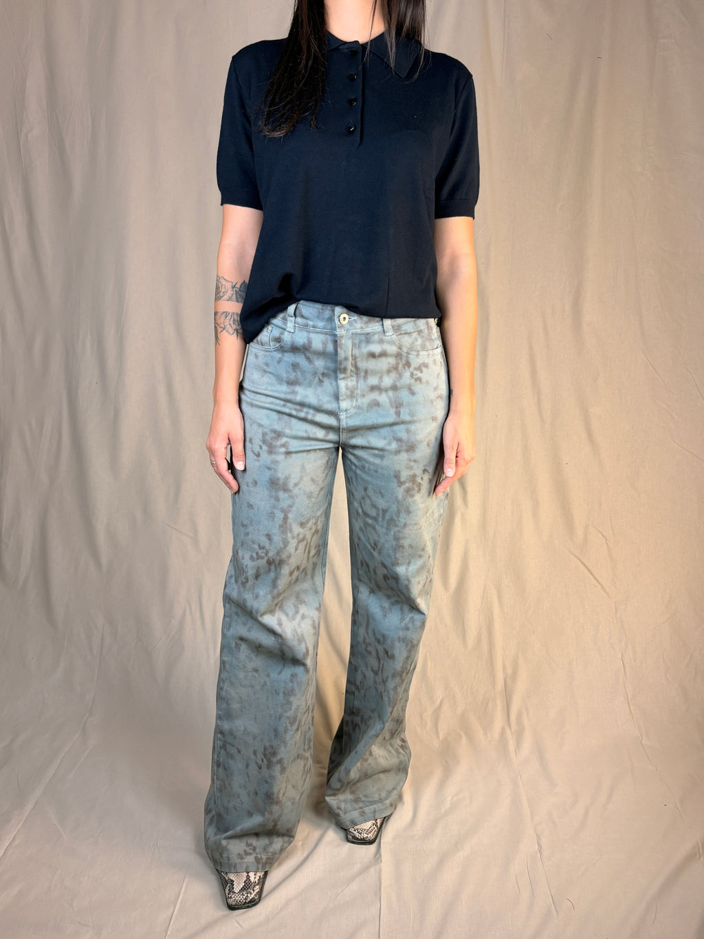 JEANS STAMPA LEO