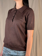 POLO ACCESSORIO MARRONE