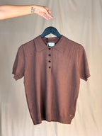 POLO ACCESSORIO MARRONE