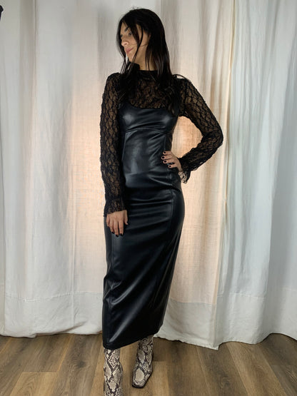 Abito ecopelle black