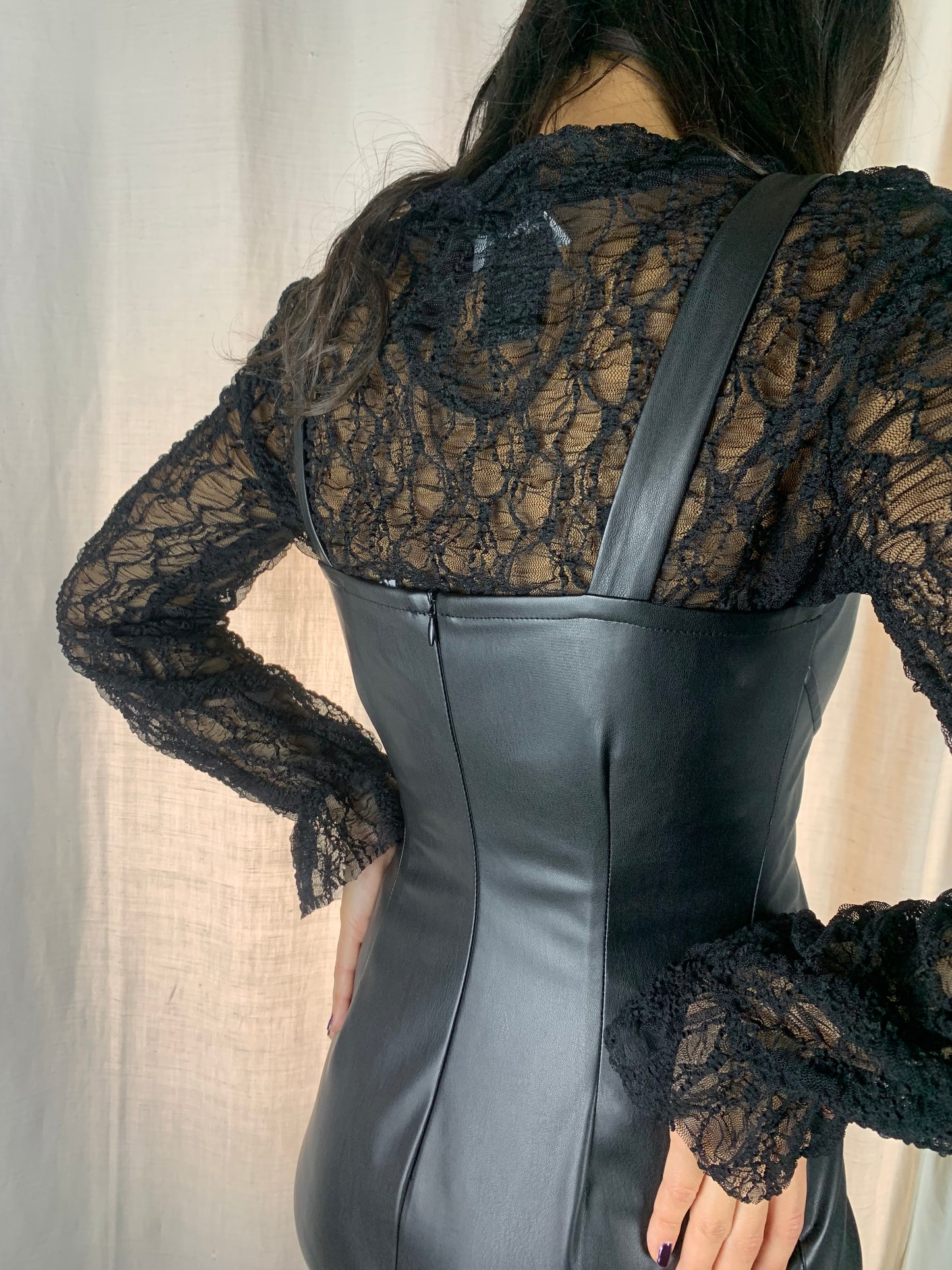 Abito ecopelle black