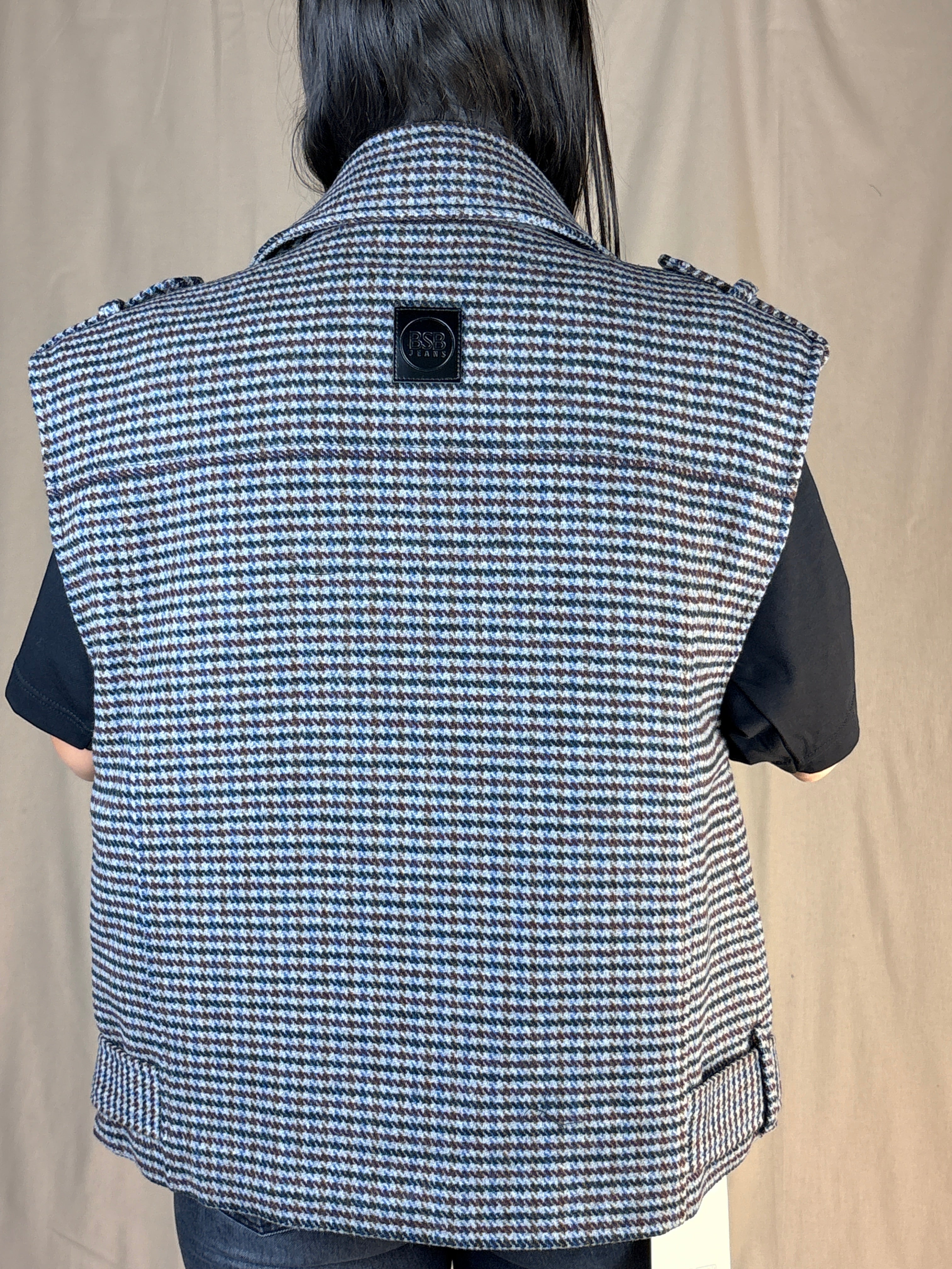 GILET PIED DE POULE