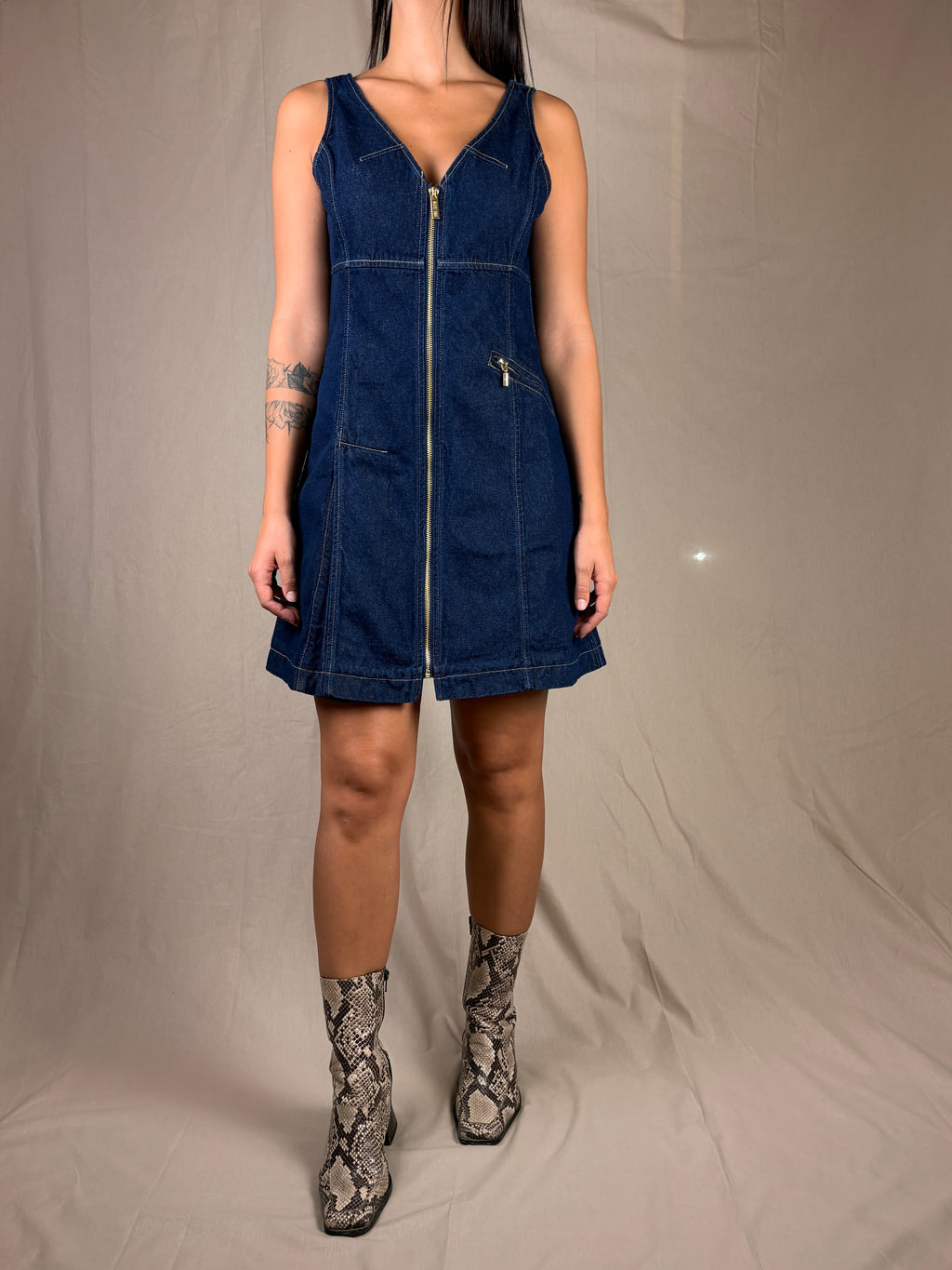 ABITO ZIP DENIM