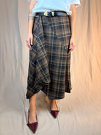 Gonna Tartan Marrone